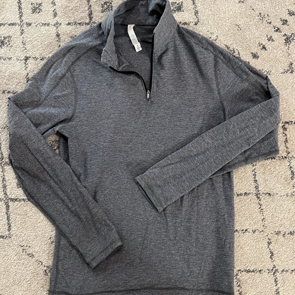 Lululemon Men’s Classic Quarter Zip - Grey - Picture 1 of 4